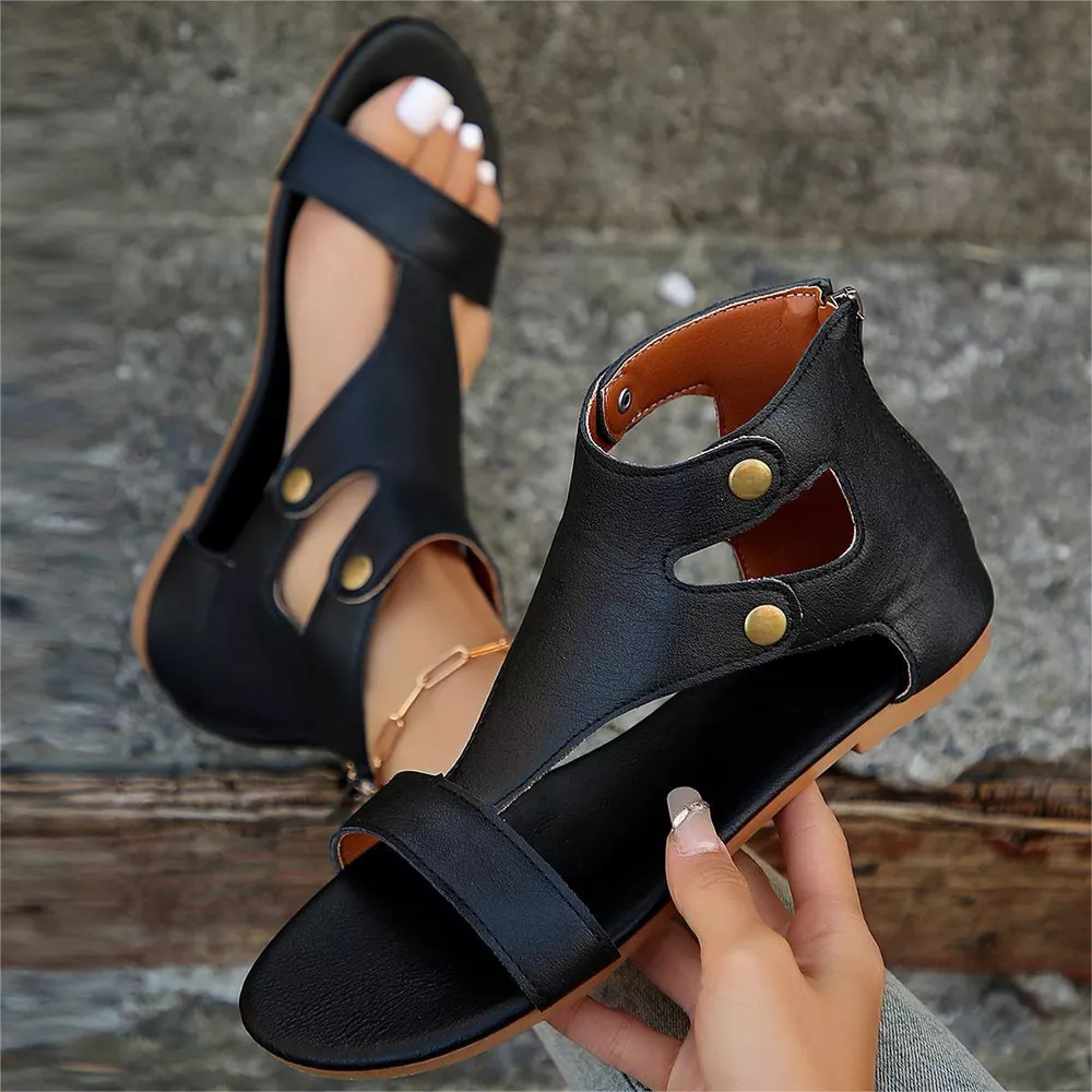 Open Toe Cutout Sandals, image 4