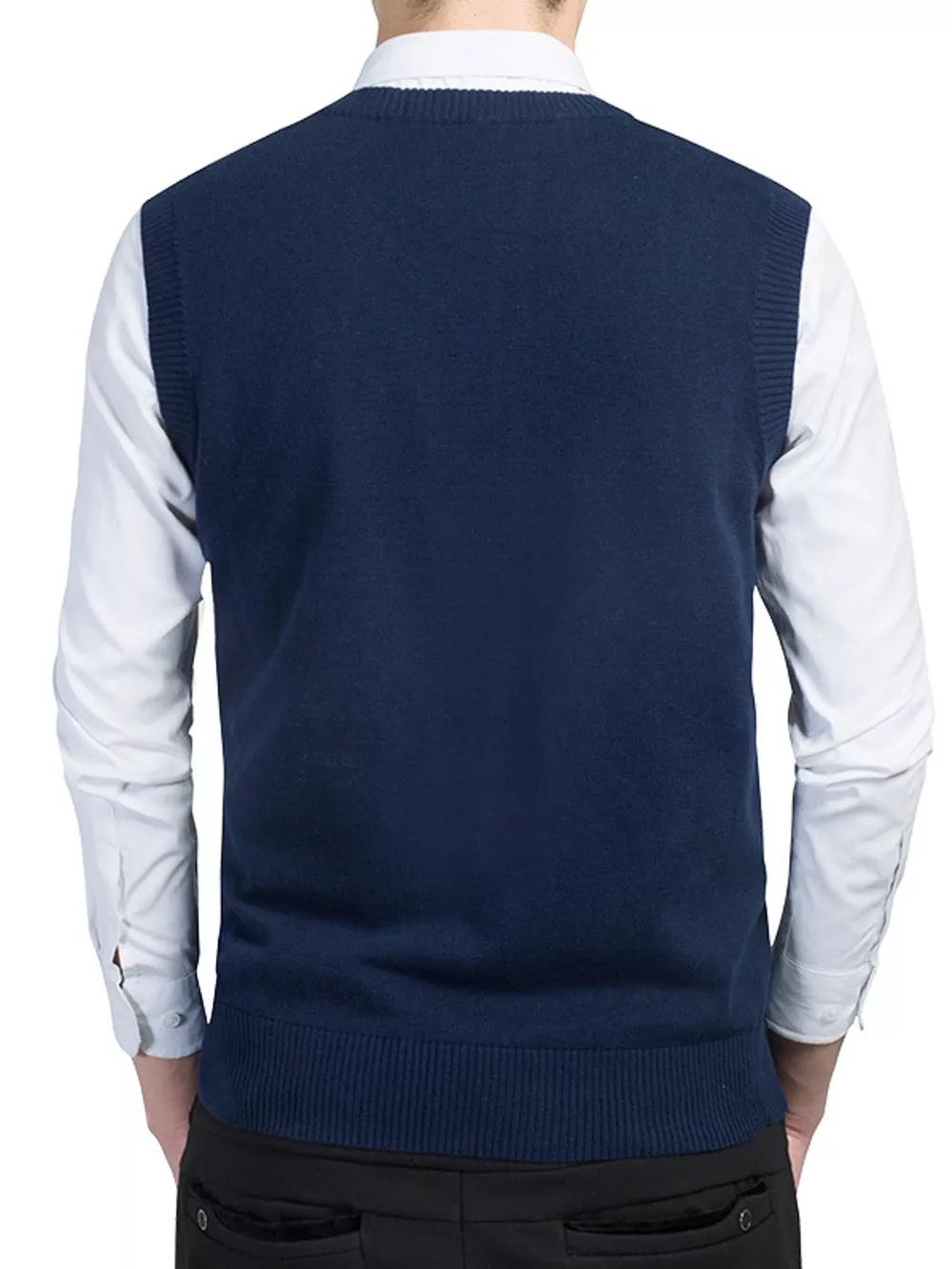 Men's Plus Size V-Neck Sweater Vest, image 18