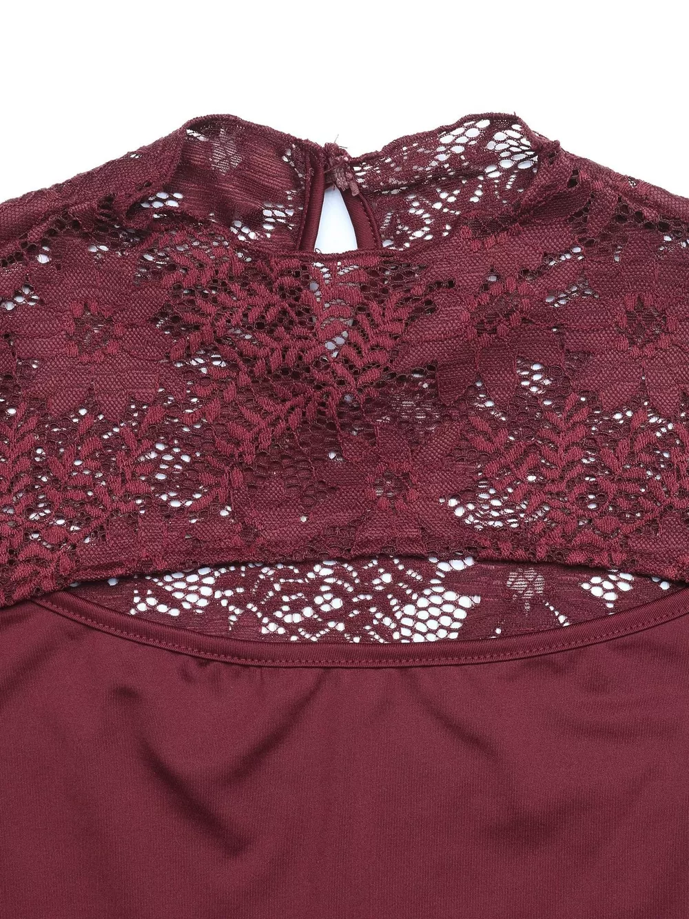 Lace Cut-out Flare Sleeve Bodysuit, image 11