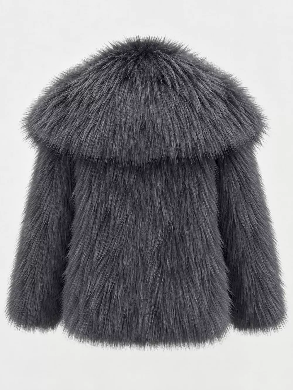 Fox Fur Collar Winter Outerwear, image 17