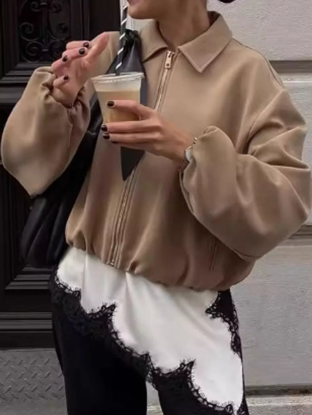 Cropped Zip-Up Jacket, image 10