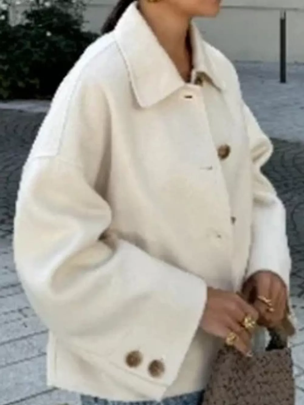 Button-Up Dropped Shoulder Outerwear, image 8