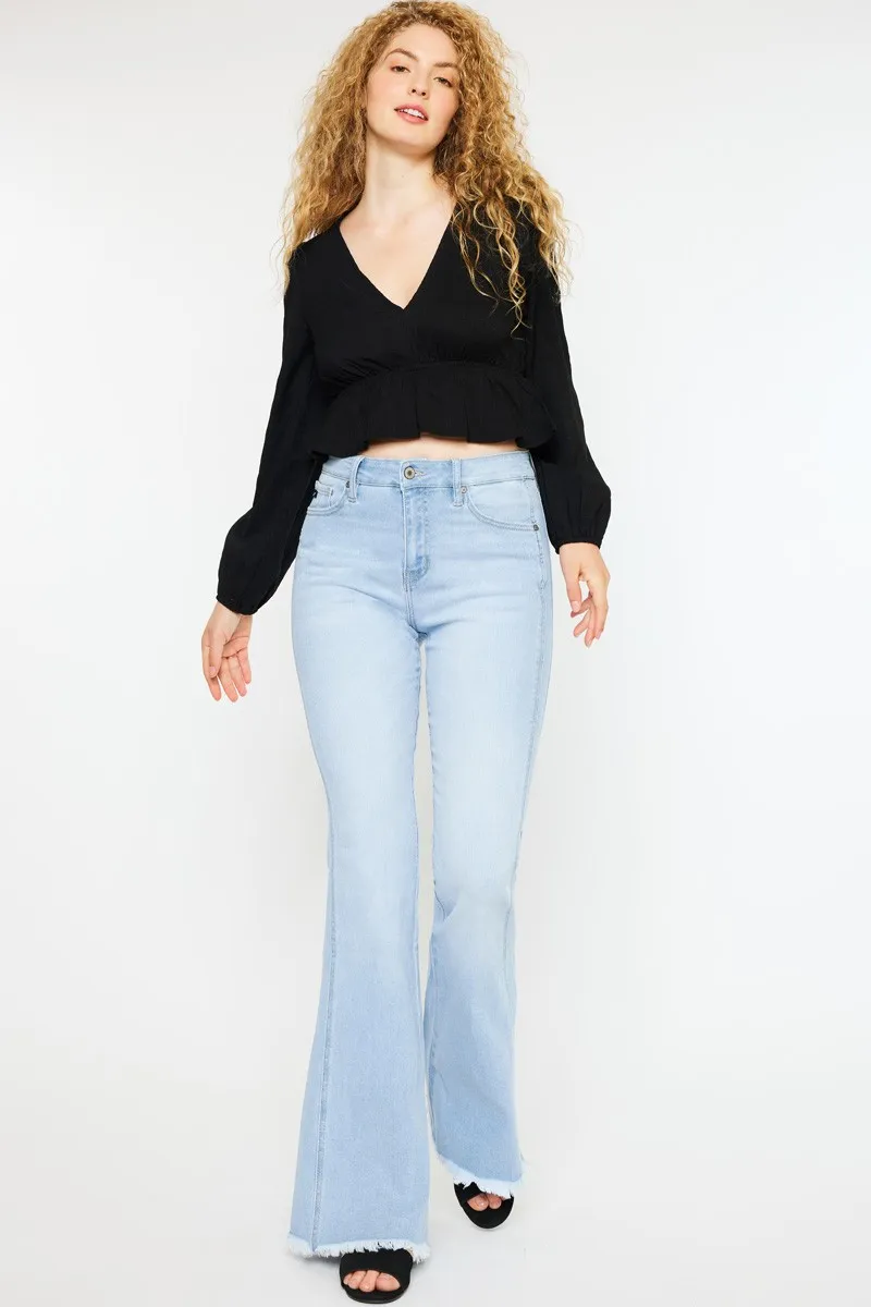 High Rise Curvy Flare Jeans, image 5