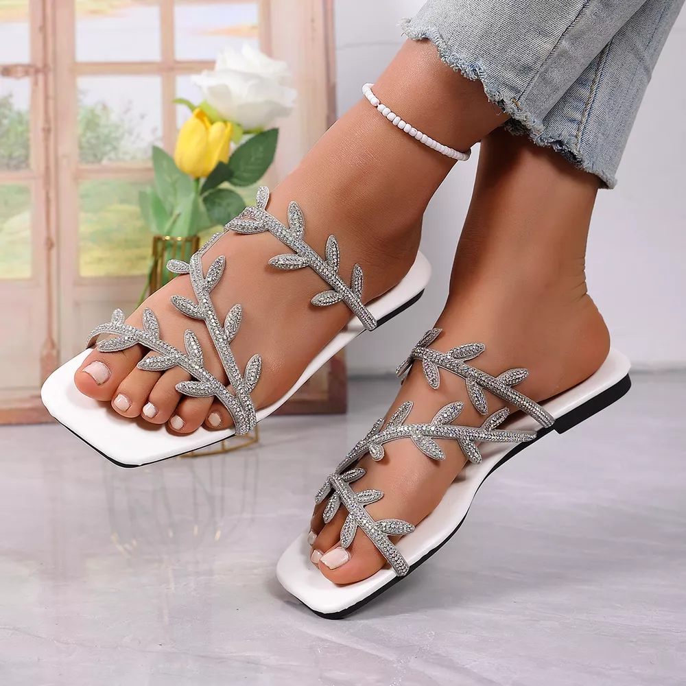Open Toe Rhinestone Sandals, image 11