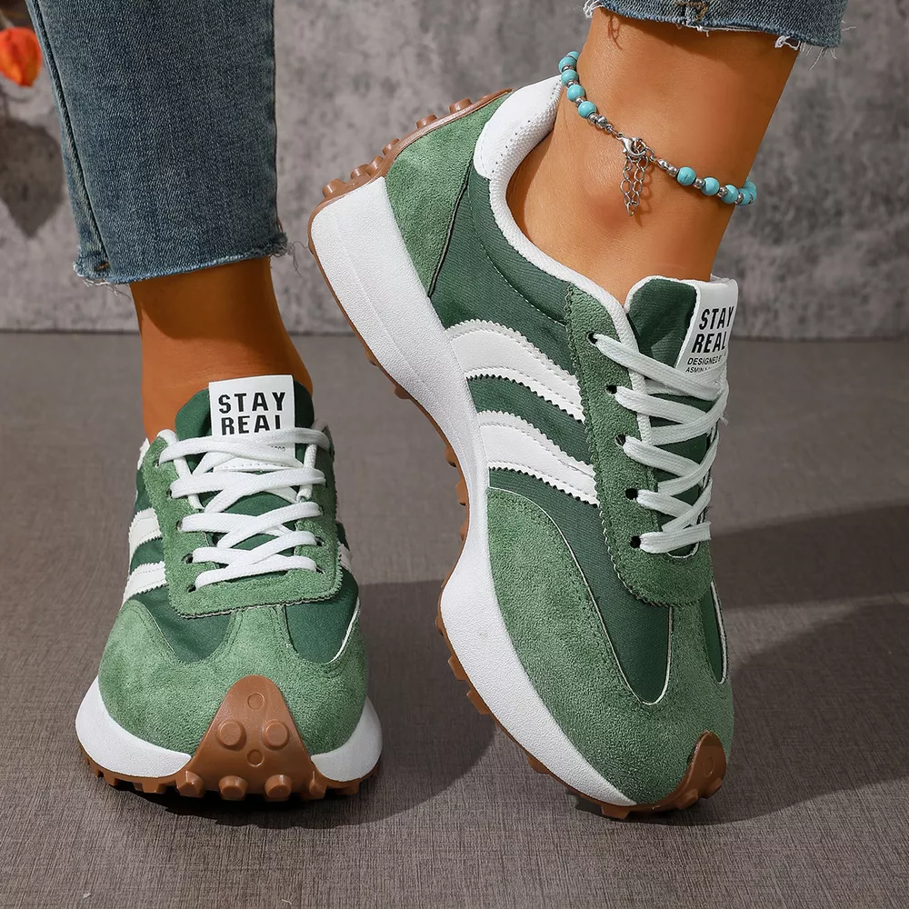 Lace Up Round Toe Sneakers, image 11