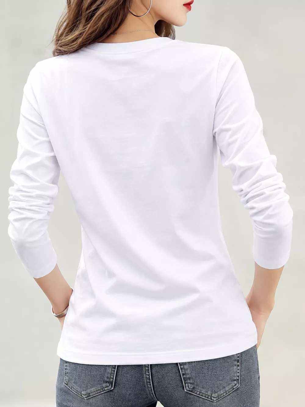 Full Size Crown Long Sleeve T-Shirt Plus Size, image 3