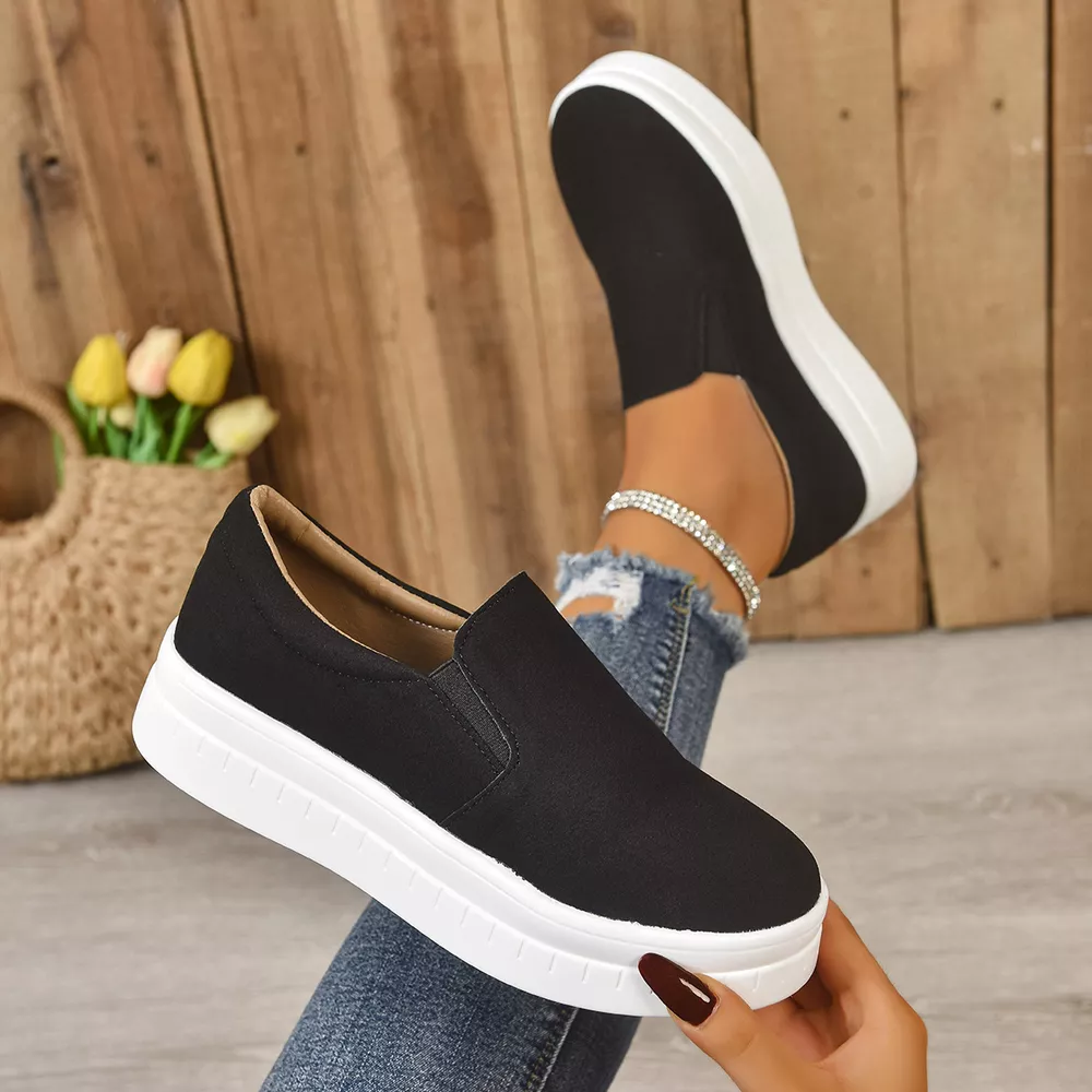 Round Toe Platform Slip-Ons, image 7