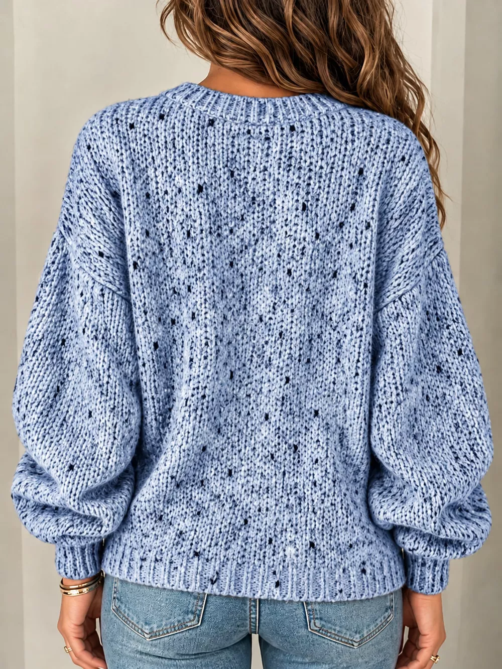 Chunky Knit Round Neck Sweater, image 13
