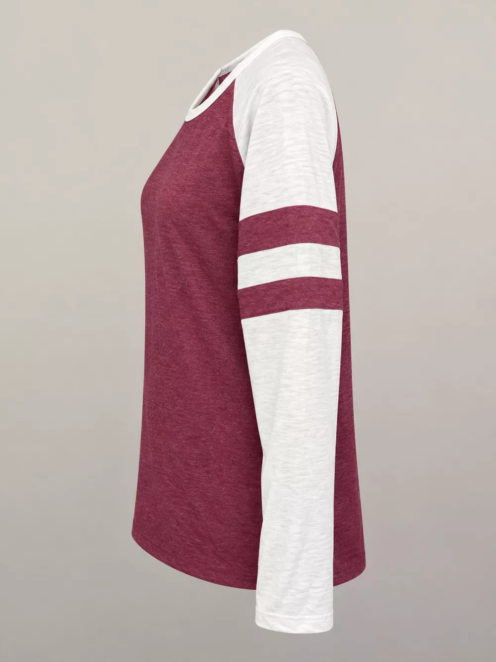 Full Size Color-Block Raglan Sleeve Striped T-Shirt Plus Size, image 25
