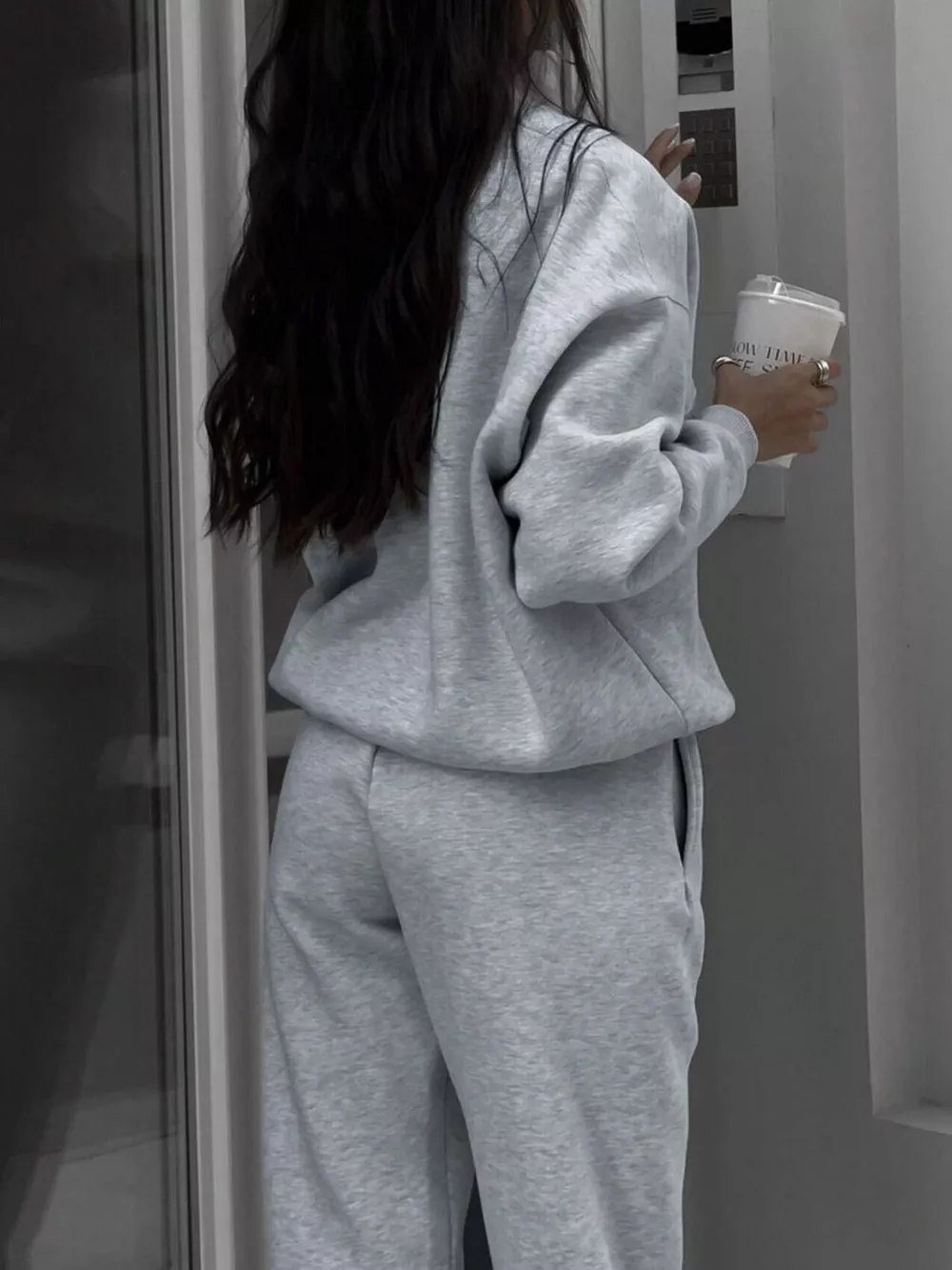 Half-Zip Sweatshirt and Joggers Set, image 6