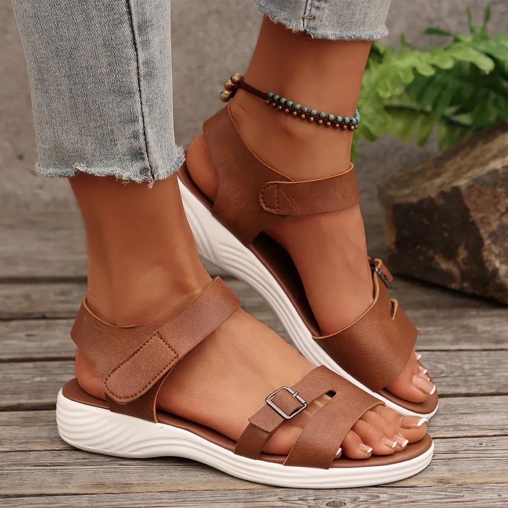 Open Toe Wedge Sandals, image 8