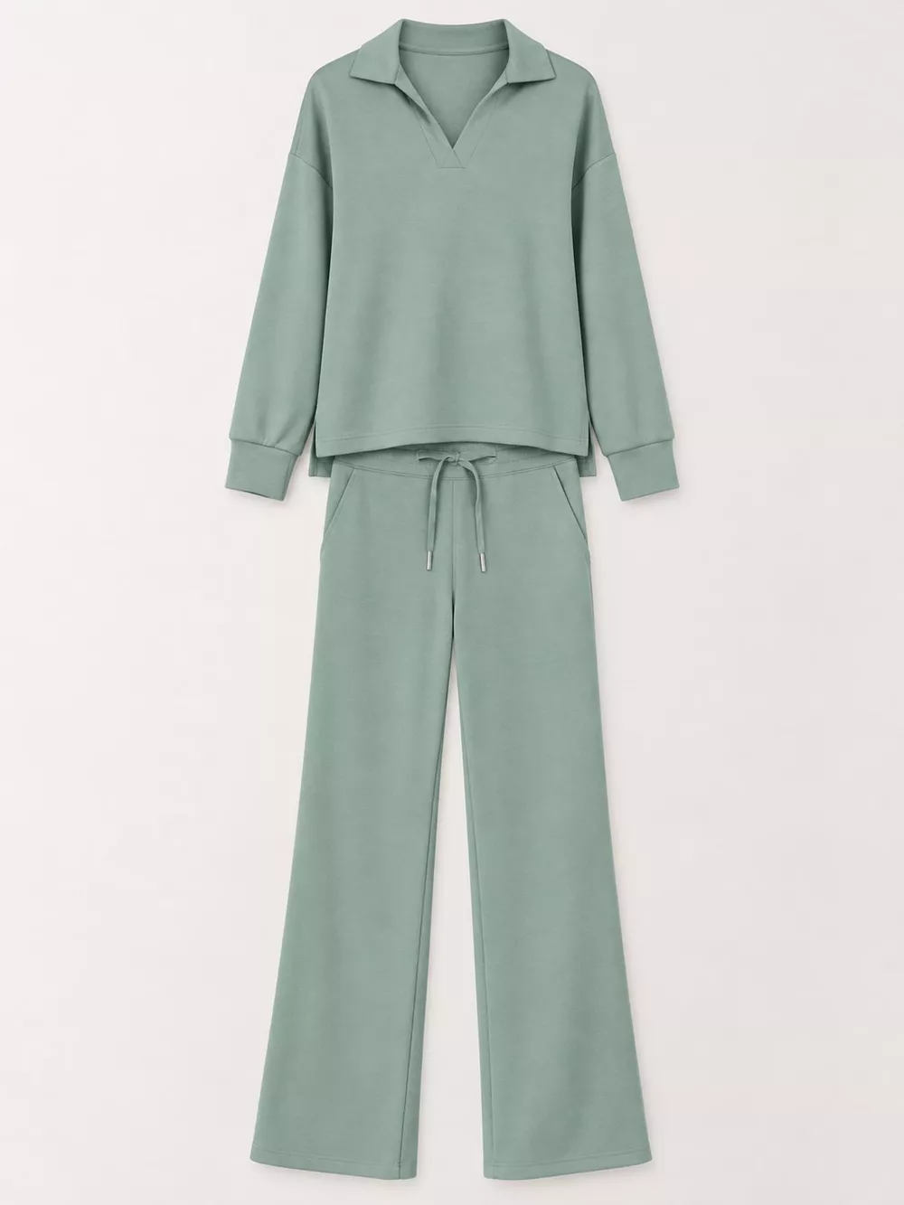 Dropped Shoulder Top and Pants Set, image 14