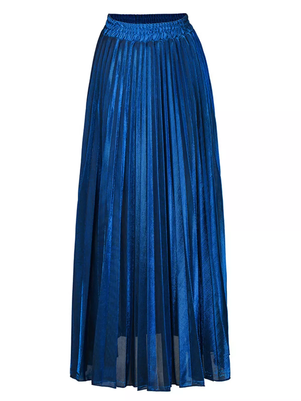 High-Waisted Pleated Maxi Skirt, image 14