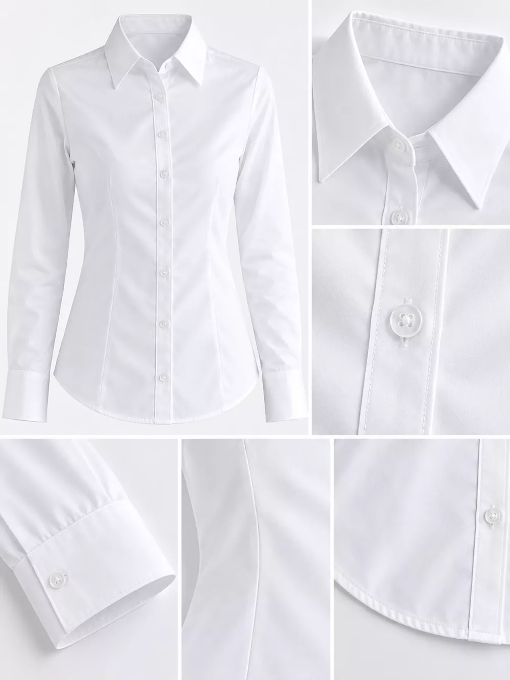Full Size Classic Slim-Fit Button-Down Shirt Plus Size, image 6