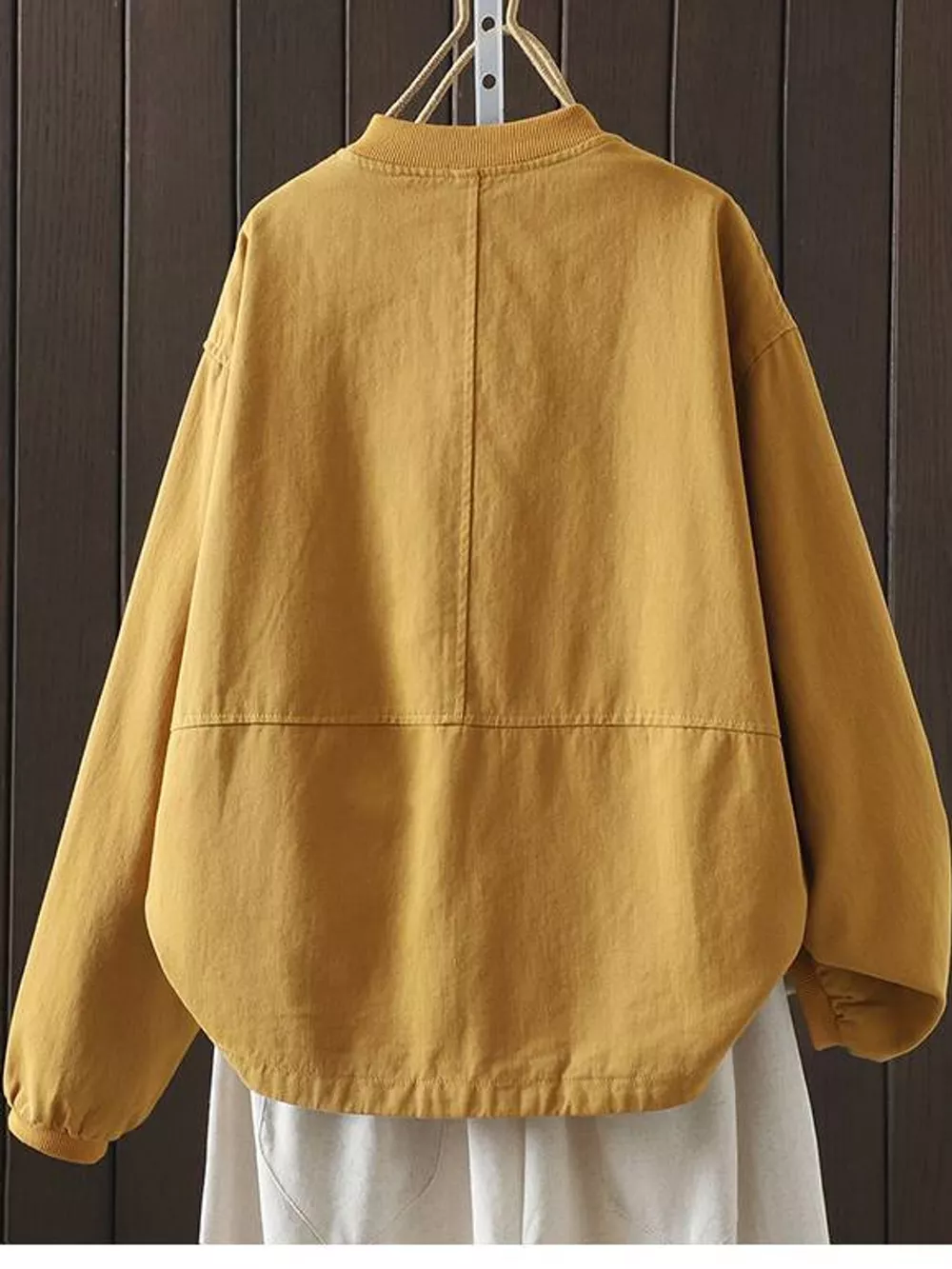 Snap Down Dropped Shoulder Jacket, image 2