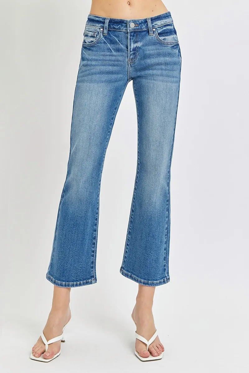 Full Size Low Rise Crop Flare Jeans Plus Size, image 4
