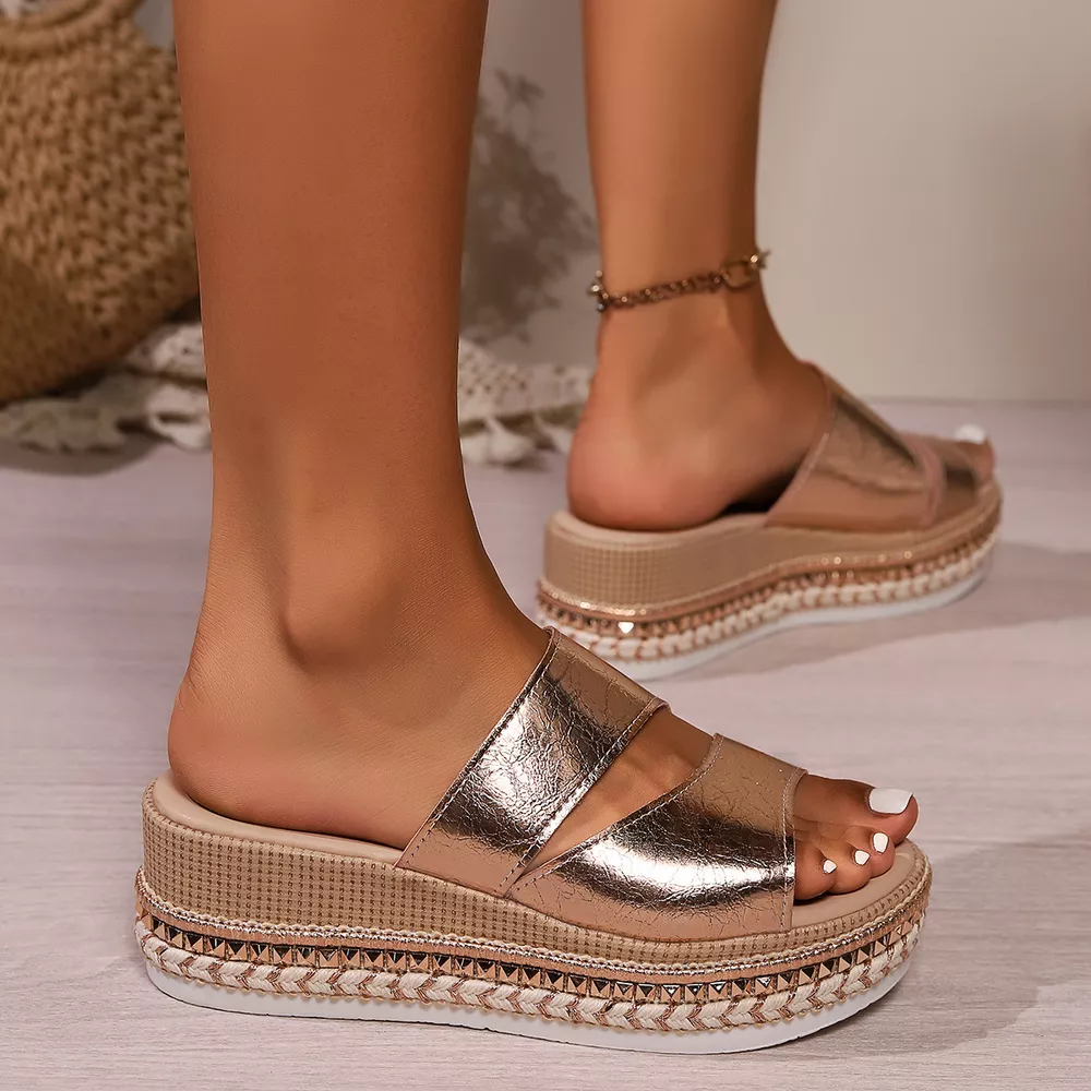 Open Toe Wedge Sandals, image 6