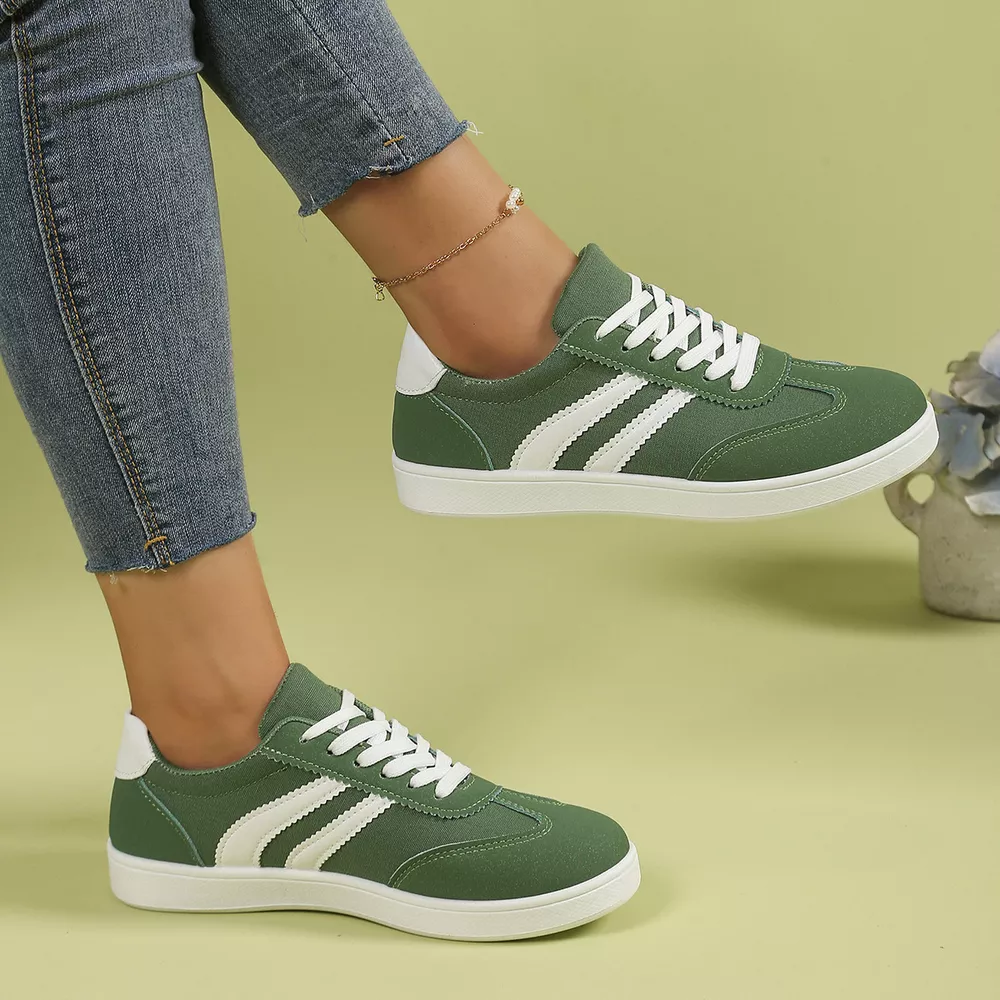 Casual Striped Flats Sneakers, image 5