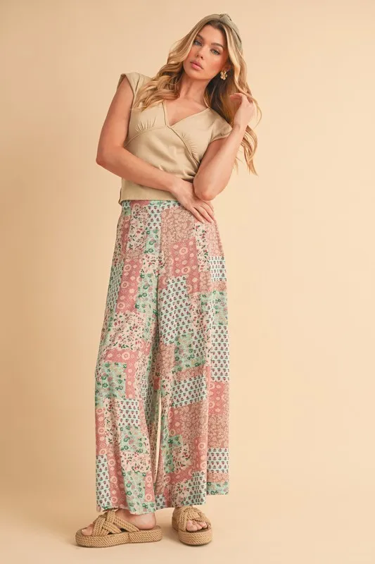 Printed Wide Leg Pants, image 6