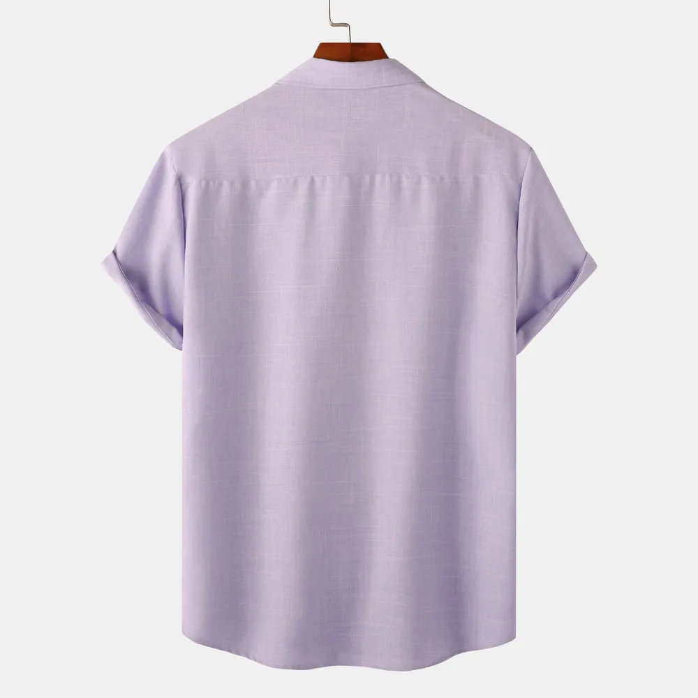 Men's Plus Size Button Up Short Sleeve Shirt, image 6