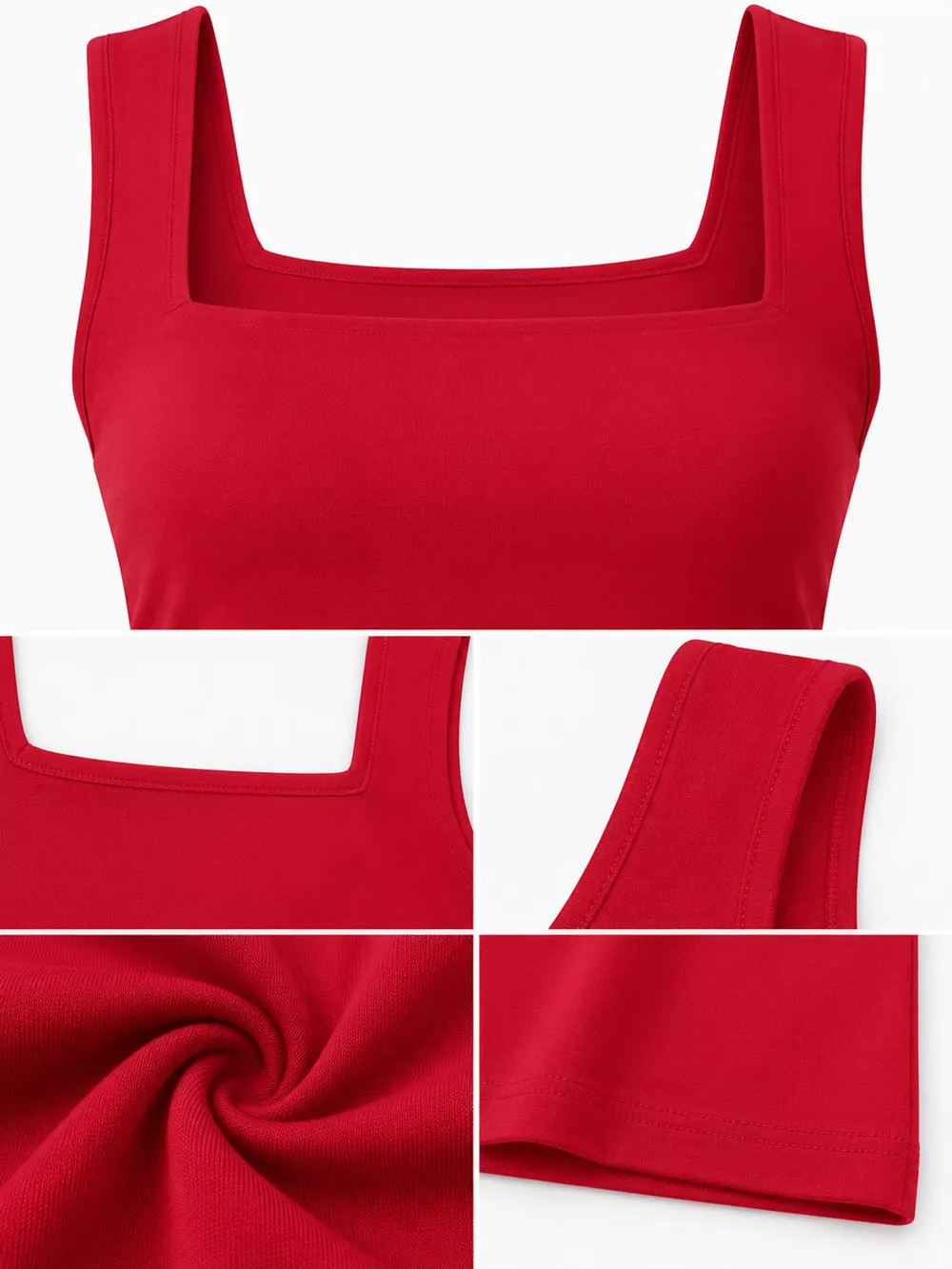 Square Neck Slim-Fit Tank, image 55