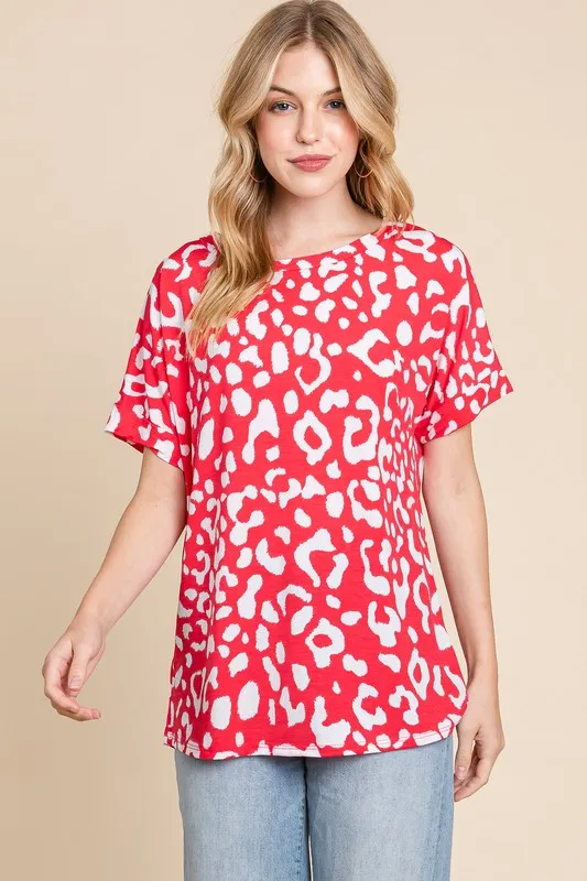 Animal Print Stretchy T-Shirt, image 4