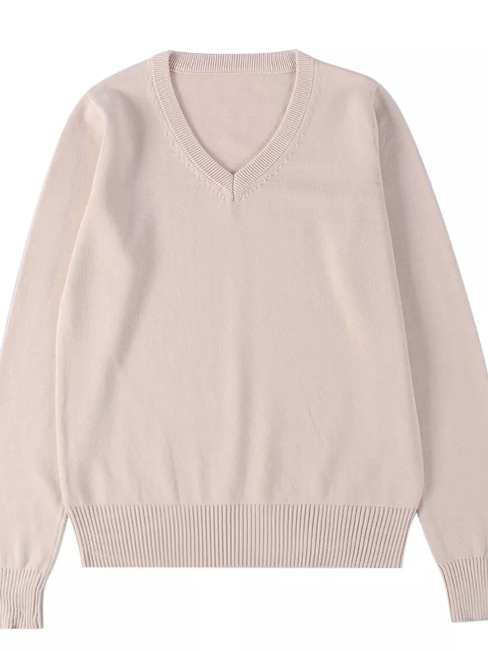 Full Size V-Neck Long Sleeve Sweater Plus Size, image 35