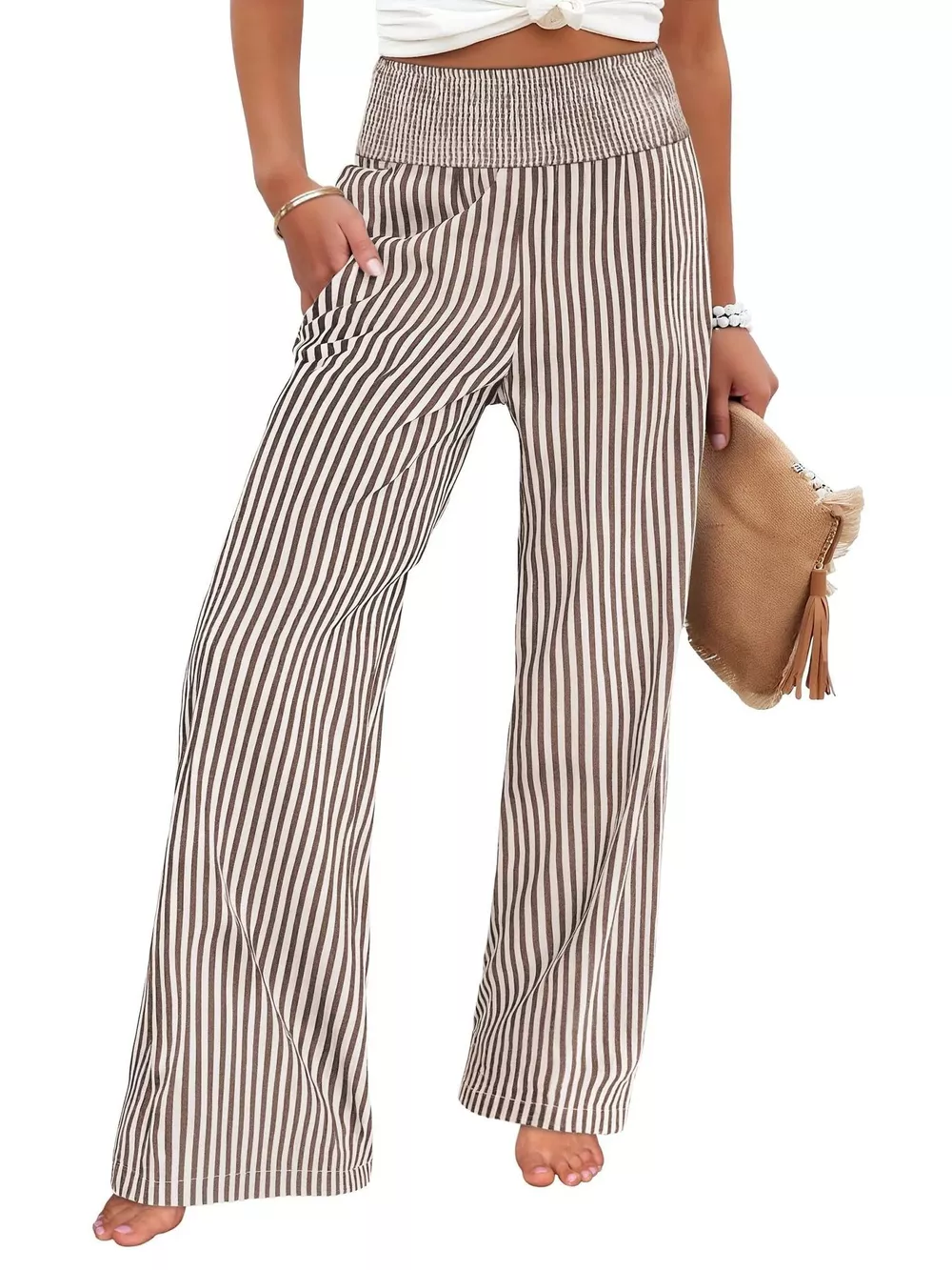 Striped Wide-Leg Pants, image 11