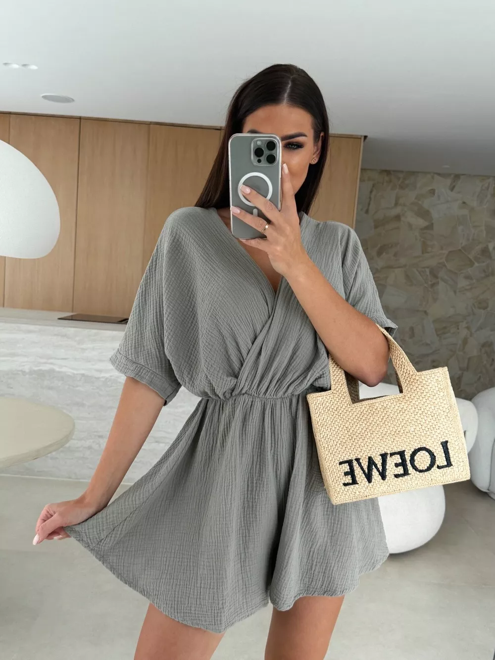 Surplice Short Sleeve Romper, image 9