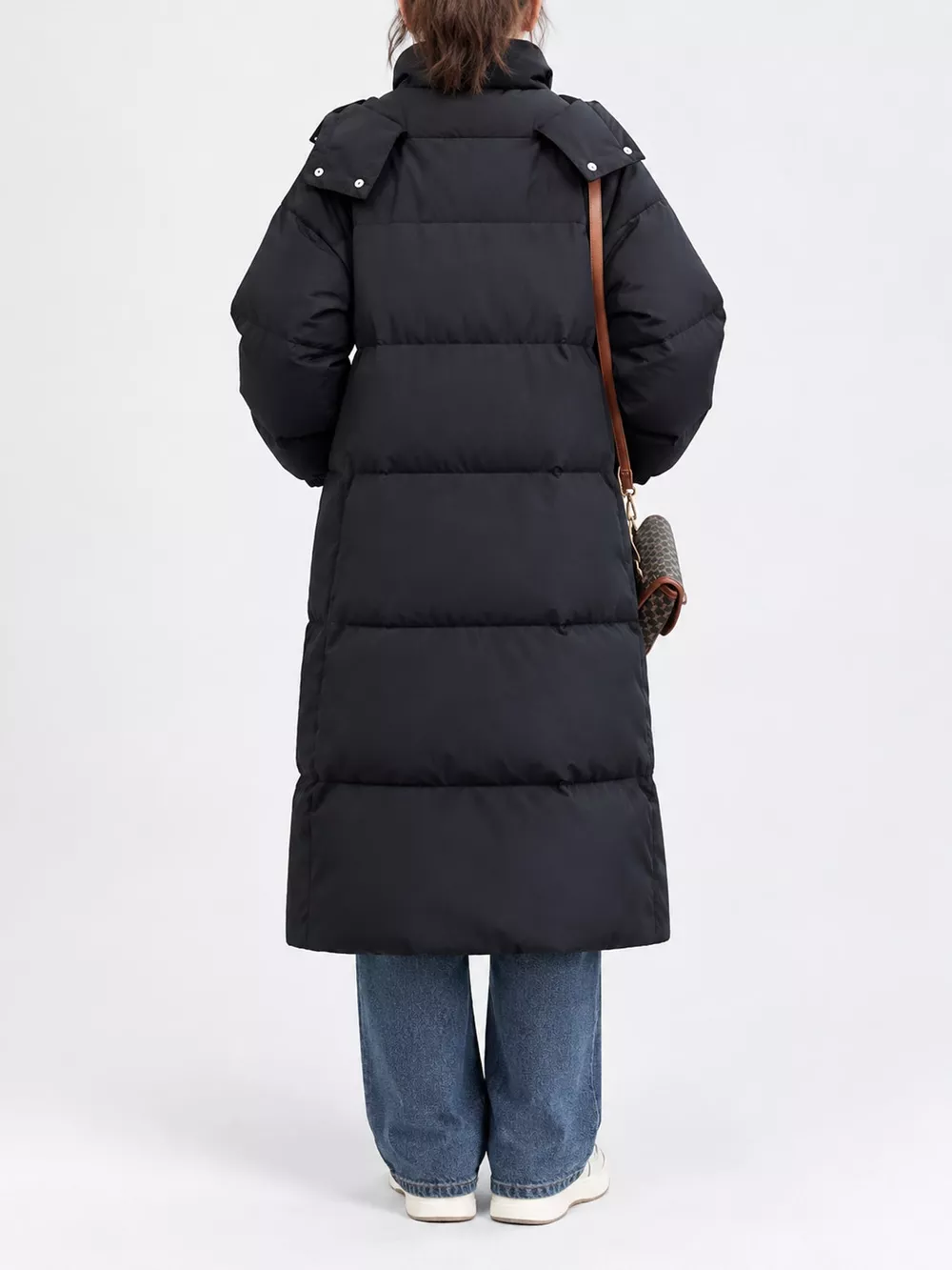 Plus Size Oversized Hooded Longline Puffer Coat, image 12