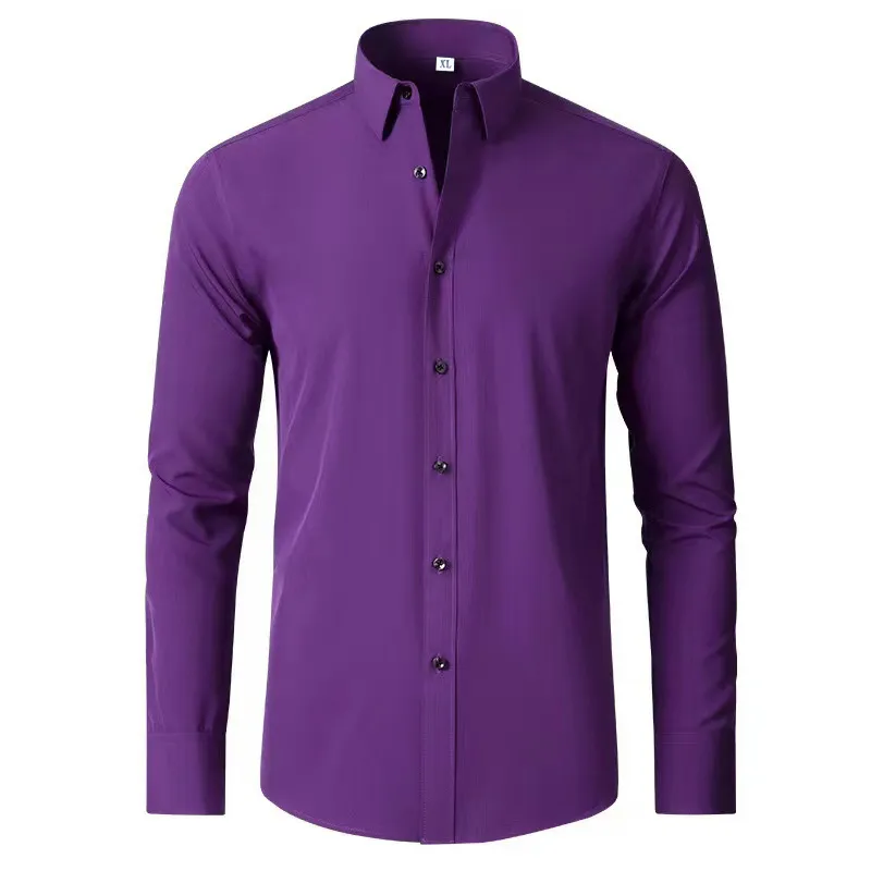 Men's Plus Size Button Up Long Sleeve Shirt, image 2