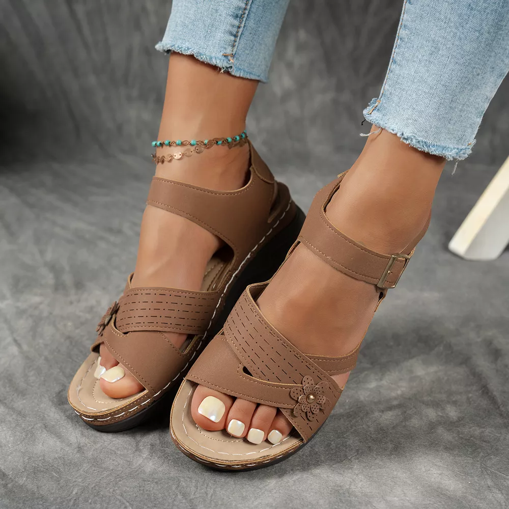 Open Toe Wedge Sandals, image 7
