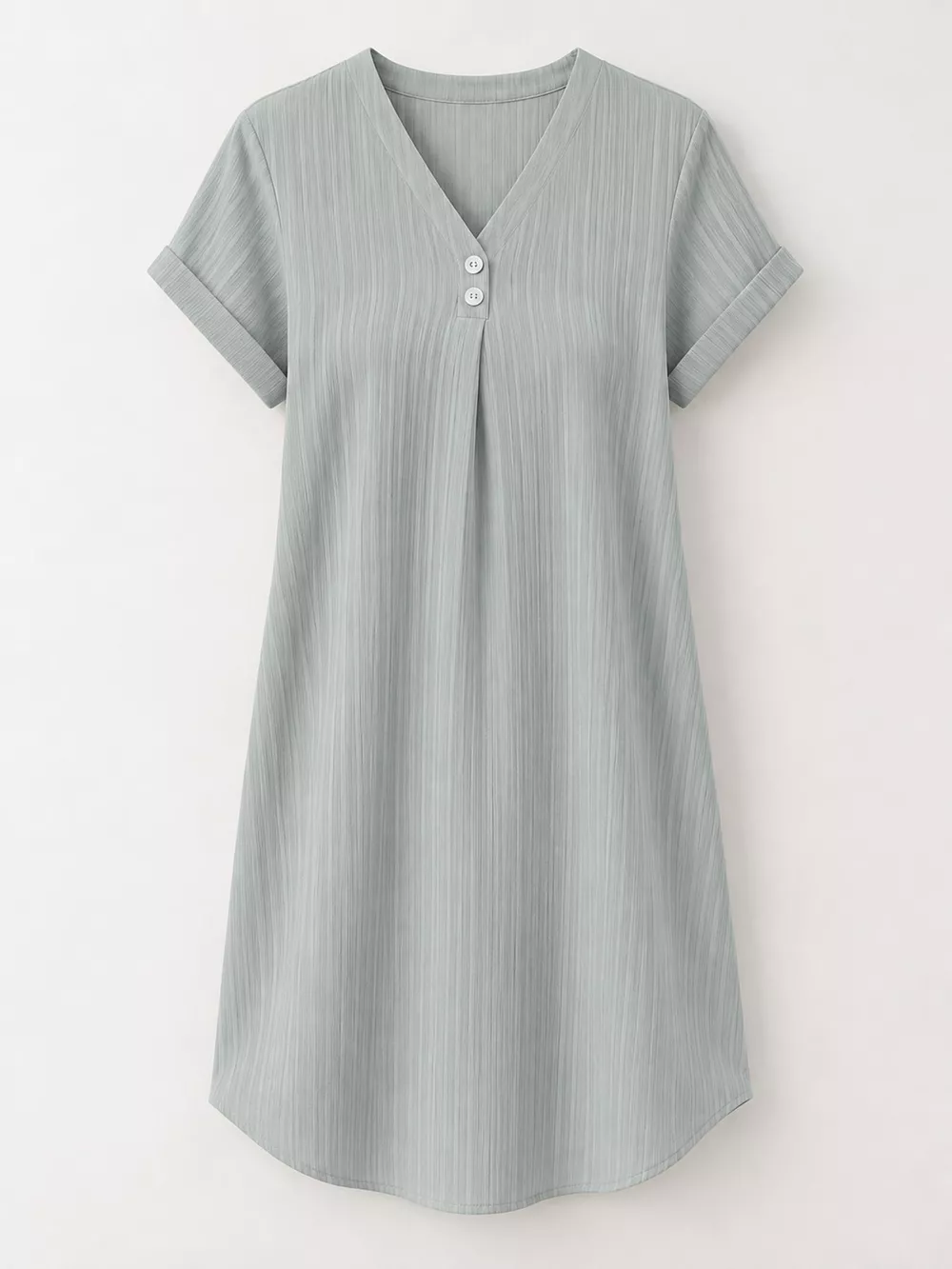 Full Size V-Neck Short Sleeve Midi Dress Plus Size, image 29