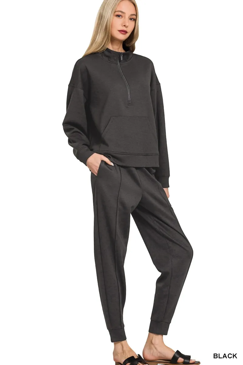 Scuba Half Zip Sweatshirt and Joggers Set, image 2