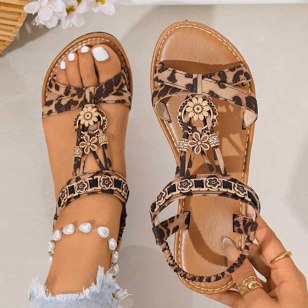Open Toe Flats Sandals, image 3