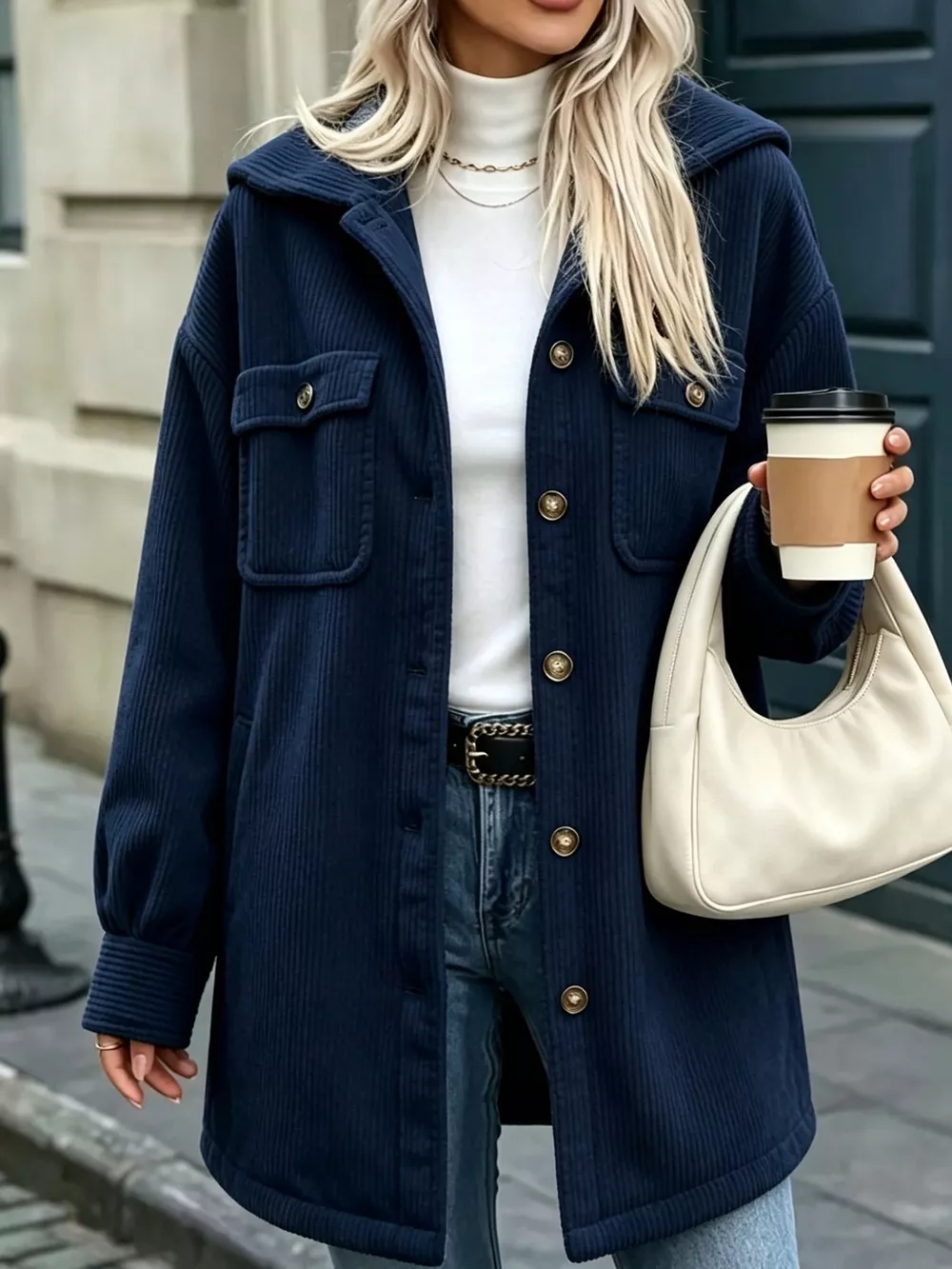 Corduroy Button-Down Outerwear, image 16