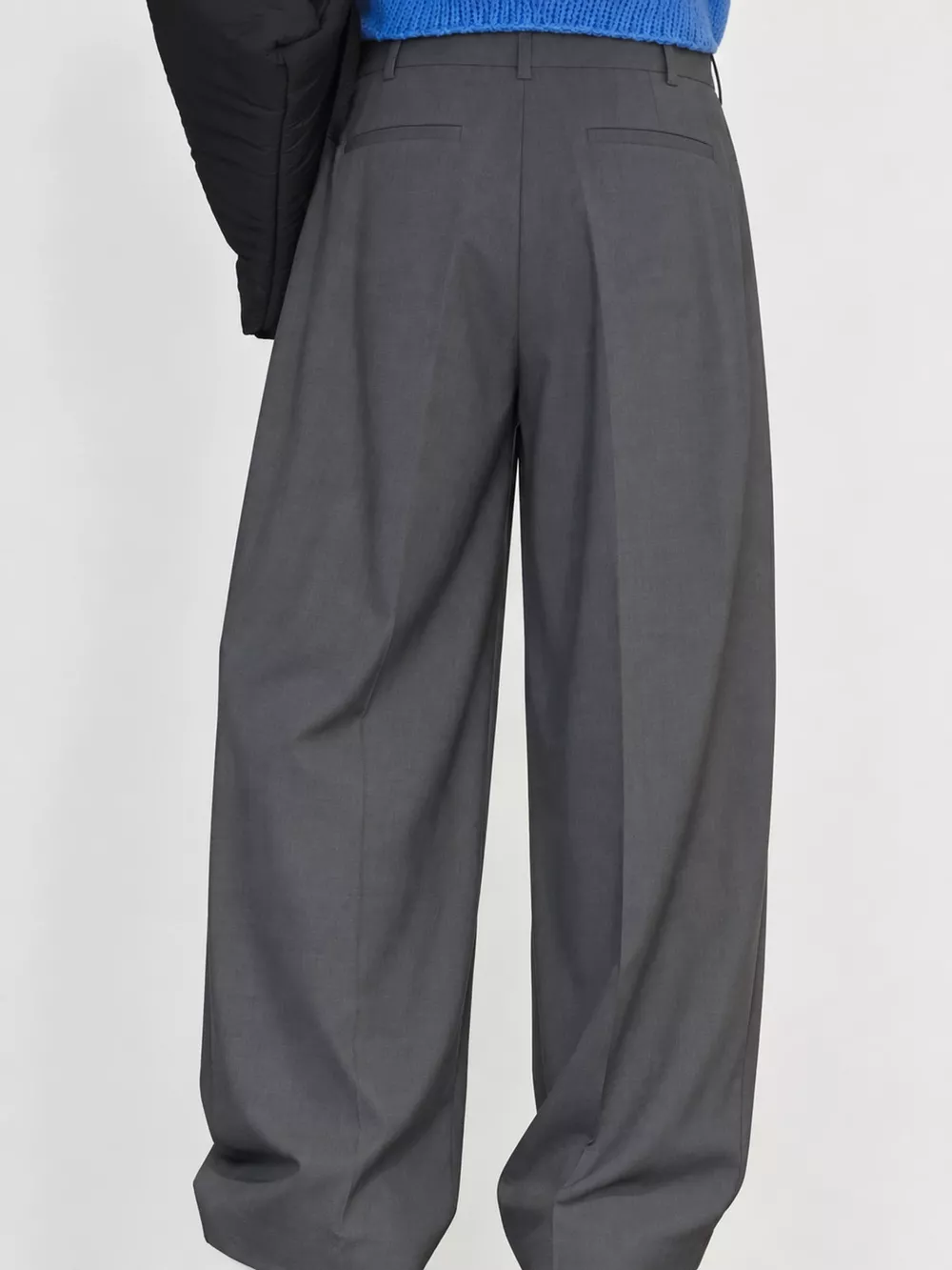 High-Waisted Pleated Wide-Leg Pants, image 2