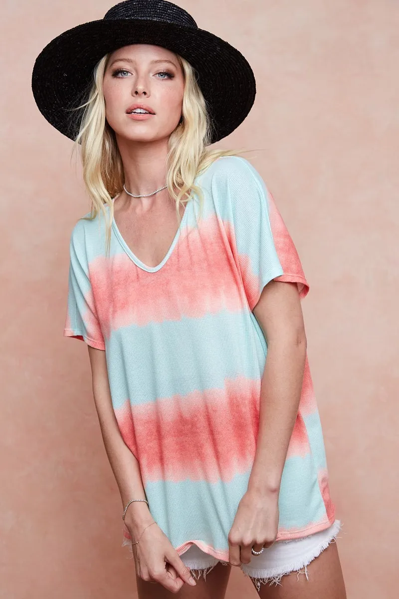 Tiedye Printed Hacci Knit Top, image 12