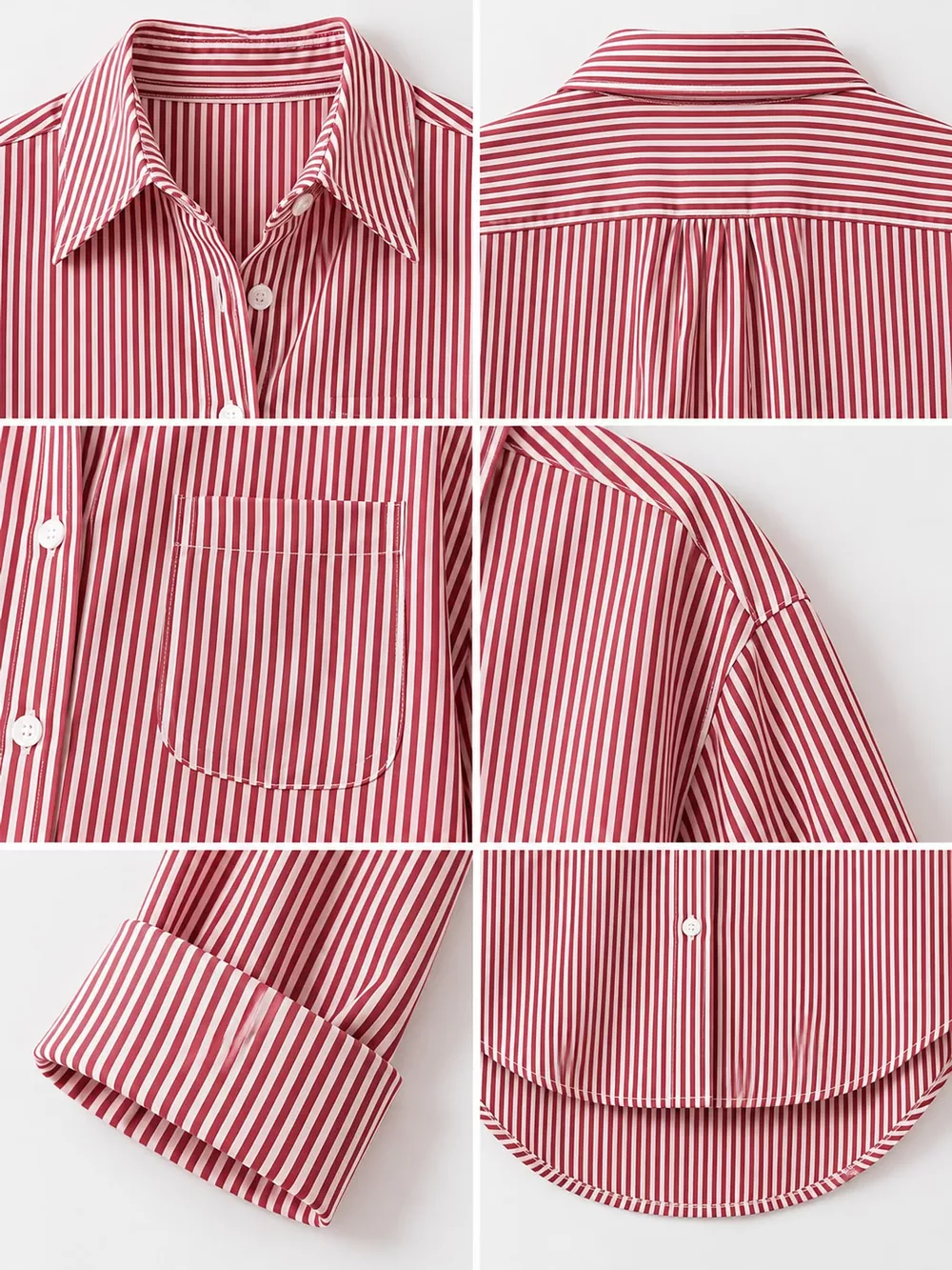 Full Size Striped Button-Down Long Sleeve Shirt Plus Size, image 51