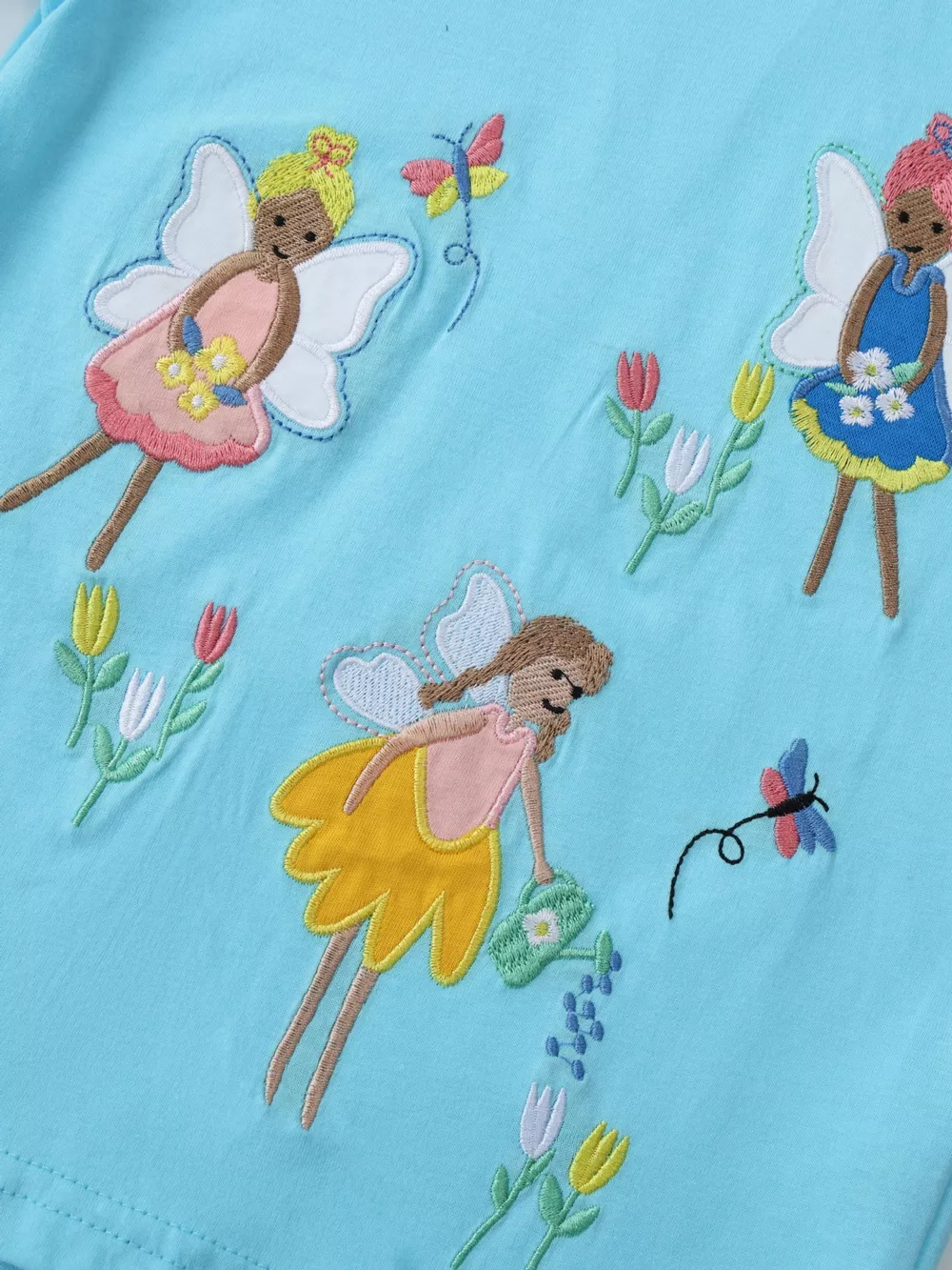 Children's Embroidered Round Neck T-Shirt, image 4