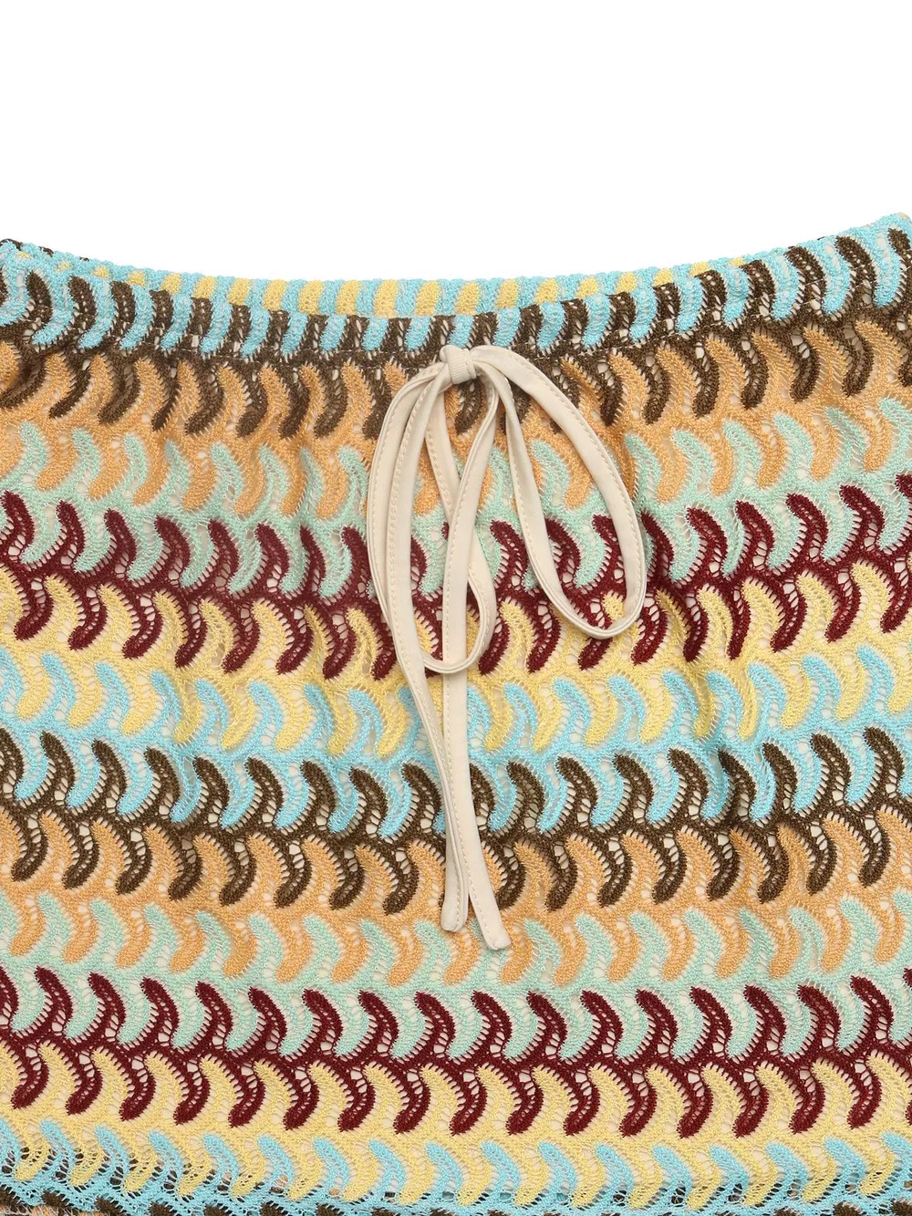 Crochet Drawstring Mini Skirt, image 8