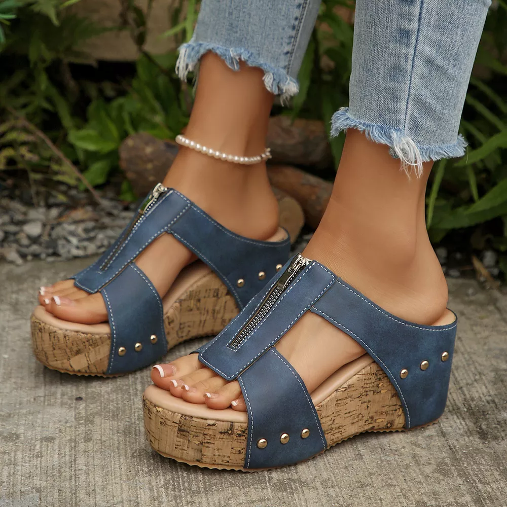 Open Toe Wedge Sandals, image 8