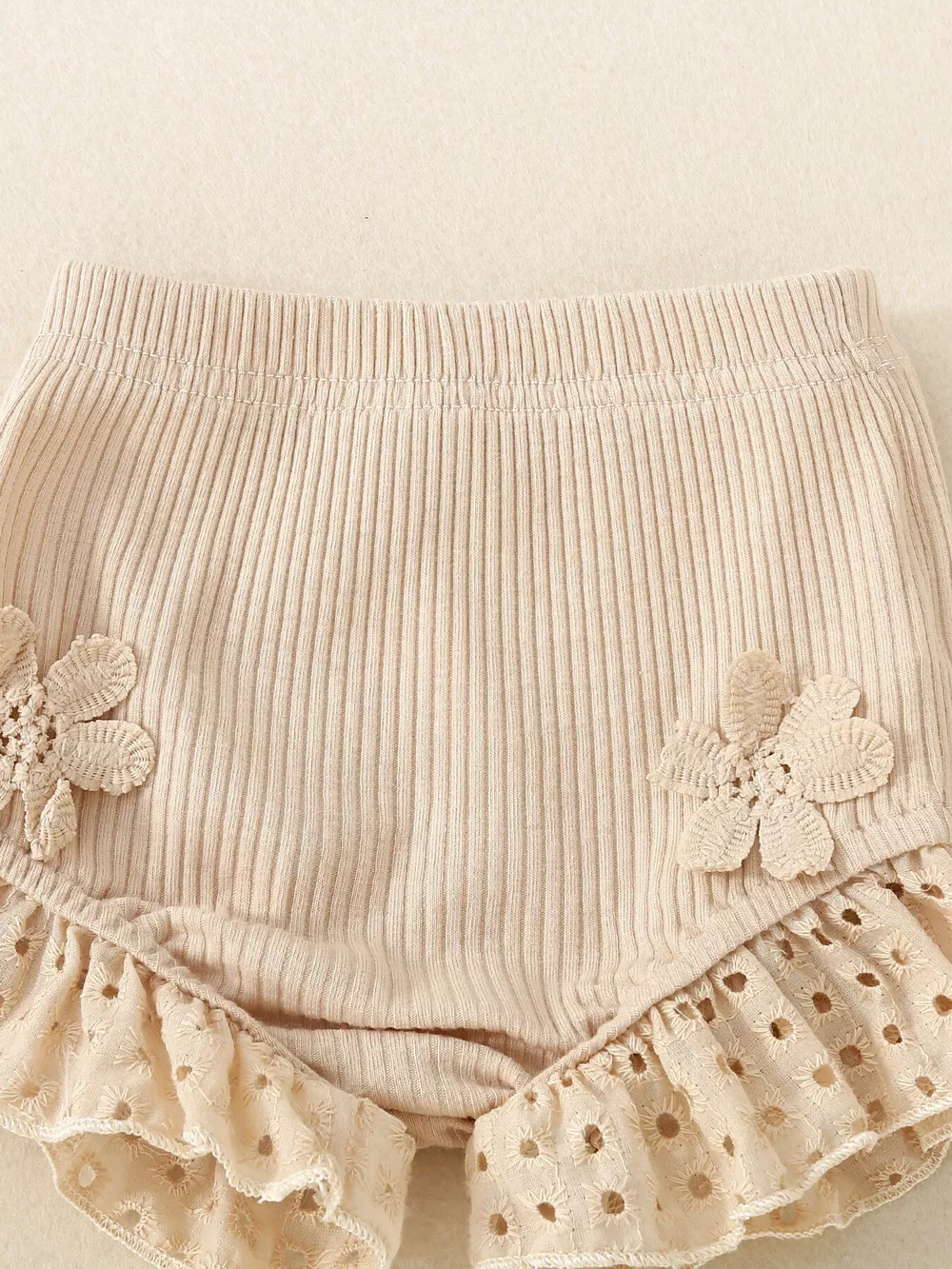 Children's Eyelet Smocked Tank Top and Ruffled Bloomers Set, image 12