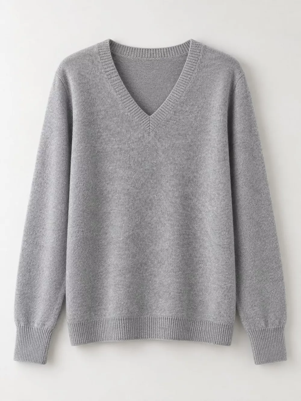 V-Neck Solid Color Sweater, image 55