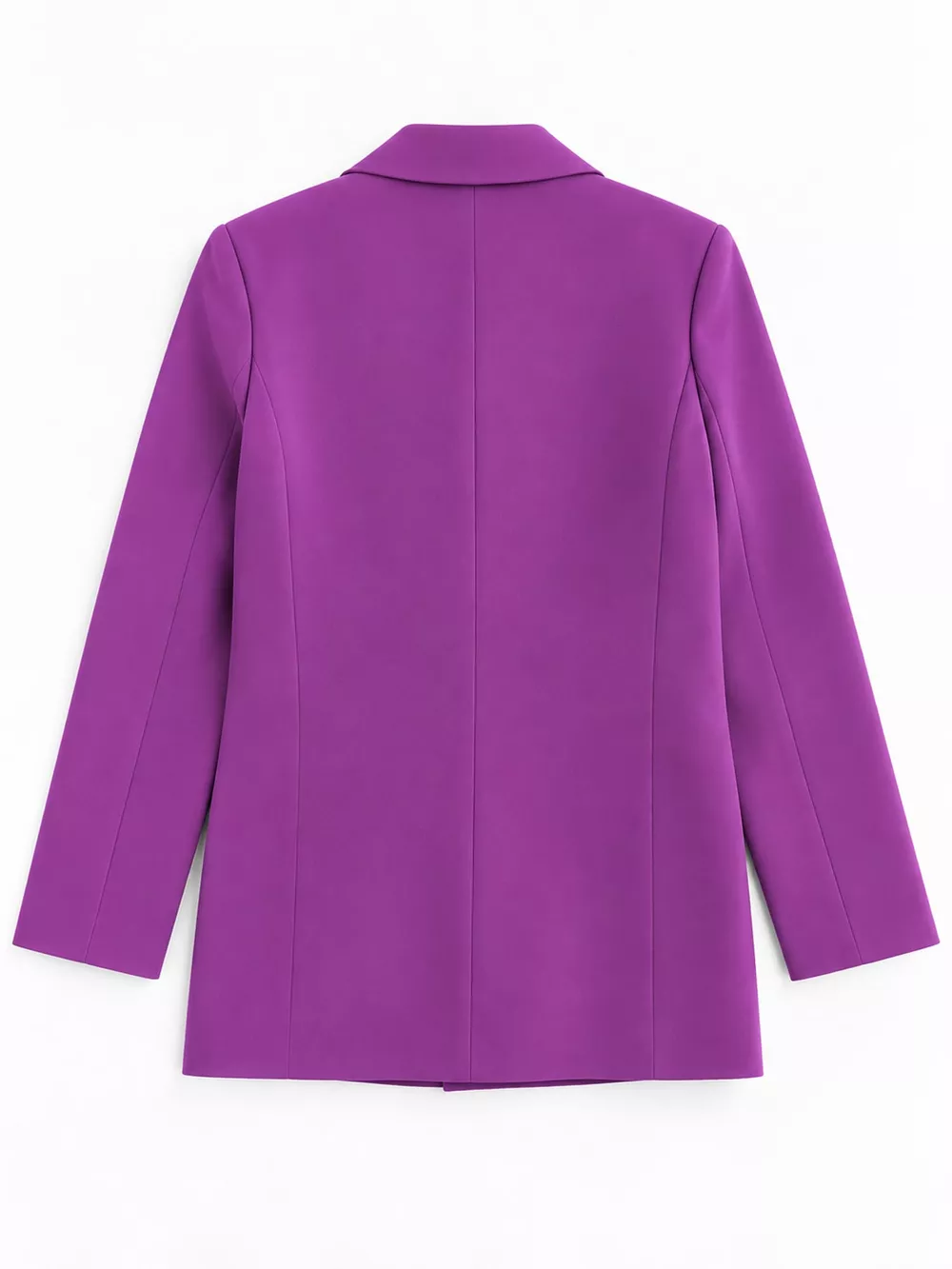 Full Size Minimalist Double-Breasted White Blazer Plus Size, image 66