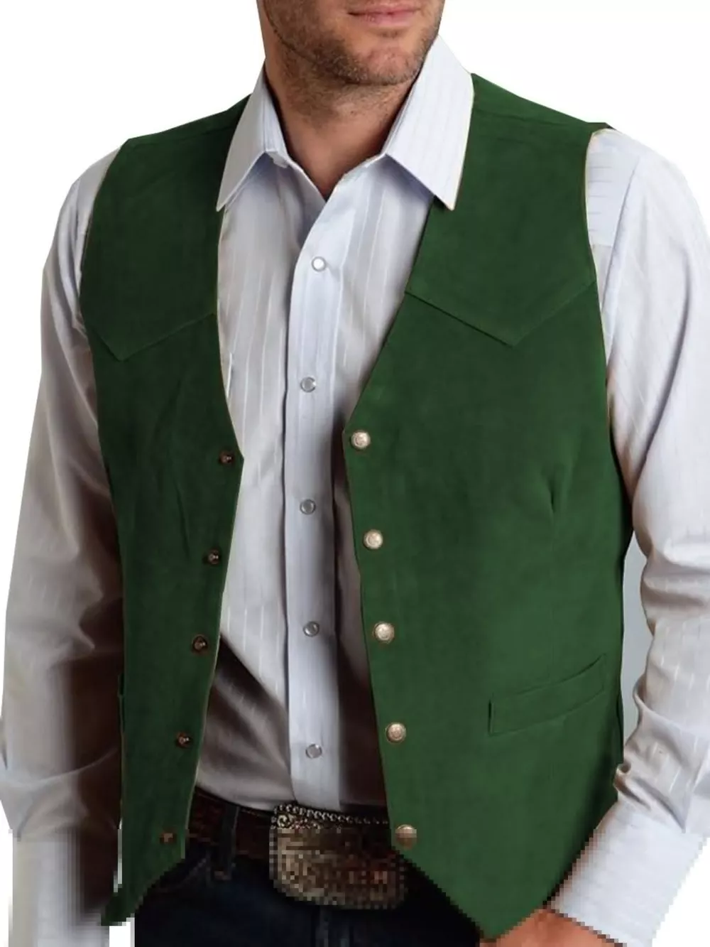 Men's Full Size Snap Down Vest Plus Size, image 4