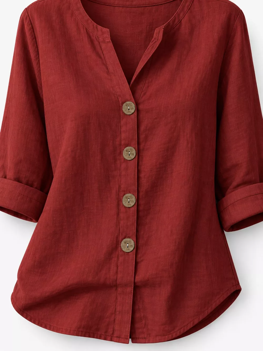 Notched Button Down Shirt, image 43