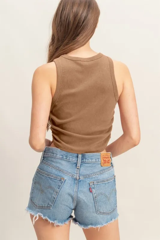 Mineral Wash Rib Knit Tank, image 3