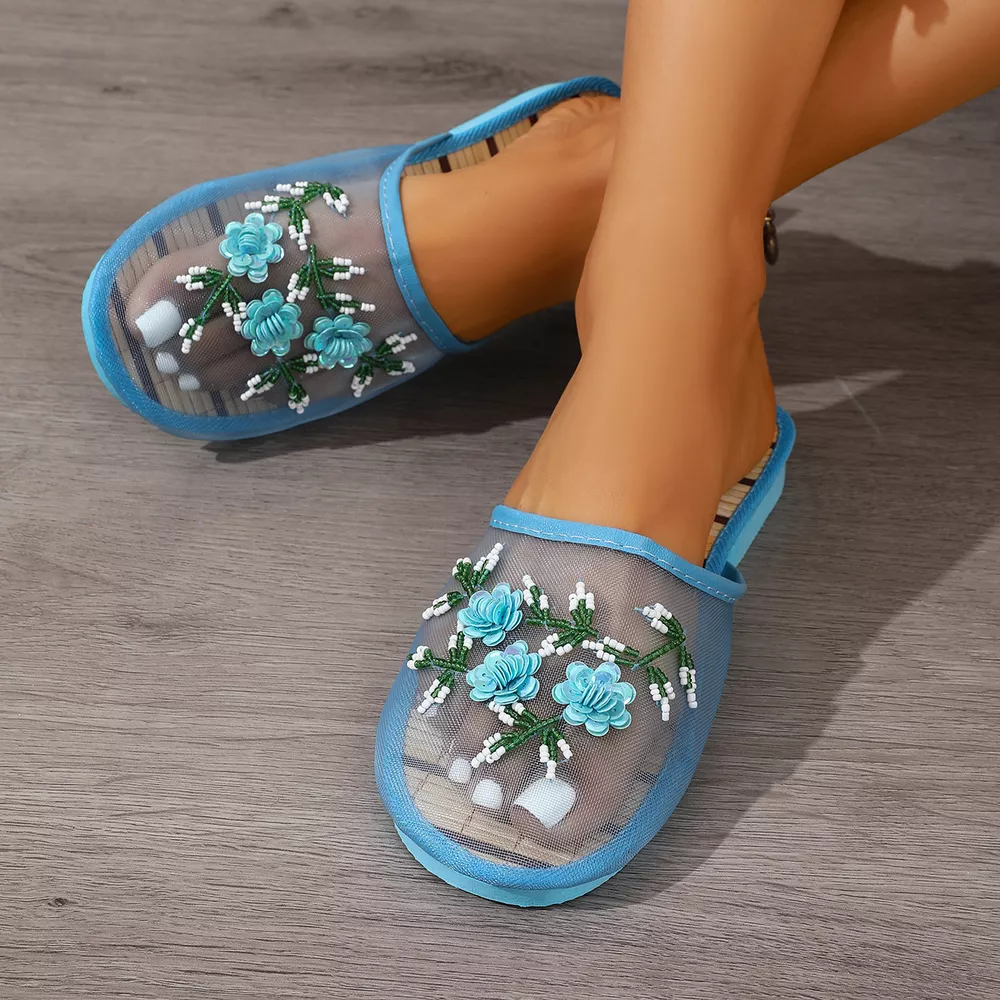 Floral Round Toe Sandals, image 14