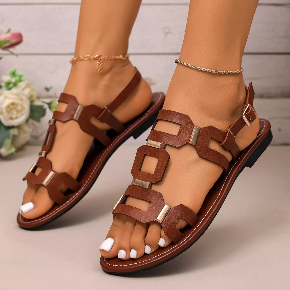 Cutout Open Toe Sandals, image 8